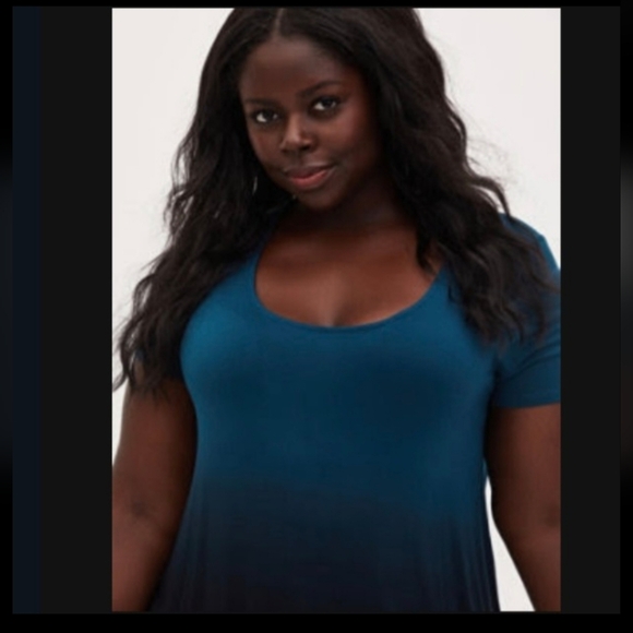 torrid Tops - Torrid 6x Dip Dye Hi-low Hem Top
